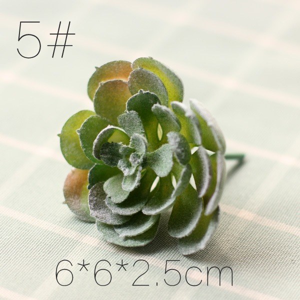 Mini artificial succulent pick style 5 rosette