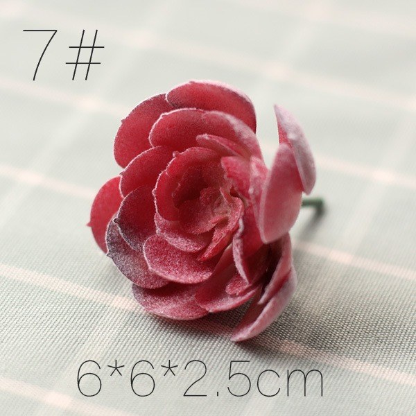 Mini artificial succulent pick style 7 rose